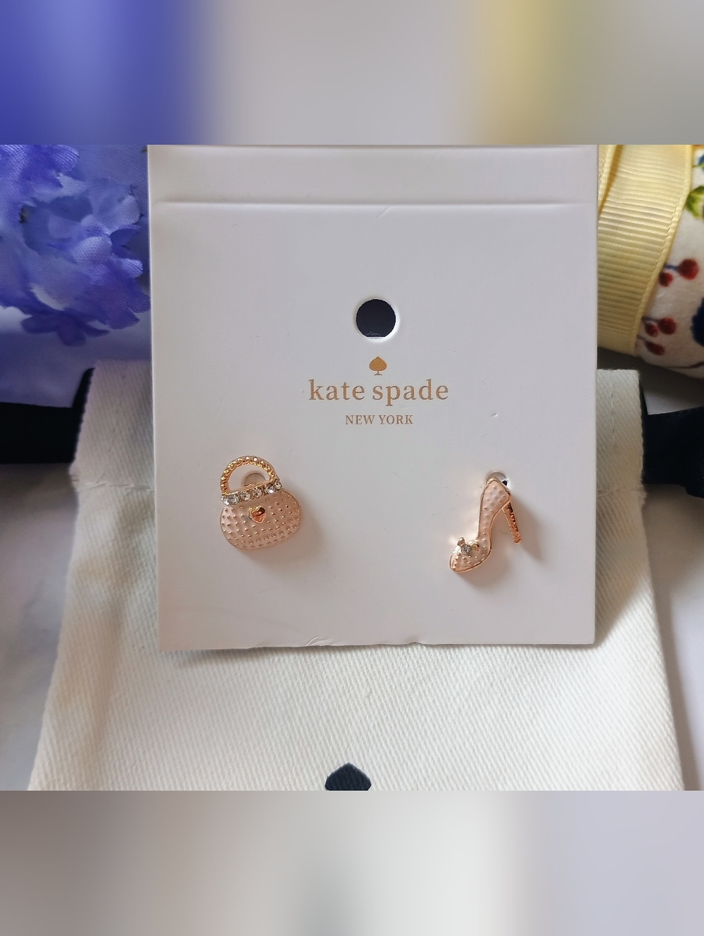 Kate Spade Purse And Heels Earrings